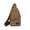 Coffee, variant on Canvas Sling Bag Crossbody Backpack Shoulder Casual Rucksack for Men Women