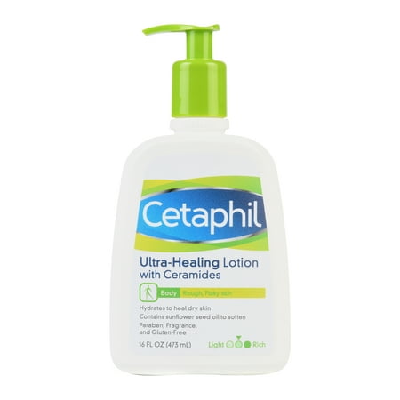 Cetaphil Ultra-Healing Lotion with Ceramides For Dry, Rough, Flaky Skin, 16 oz. (Best Cream For Dry Flaky Skin)