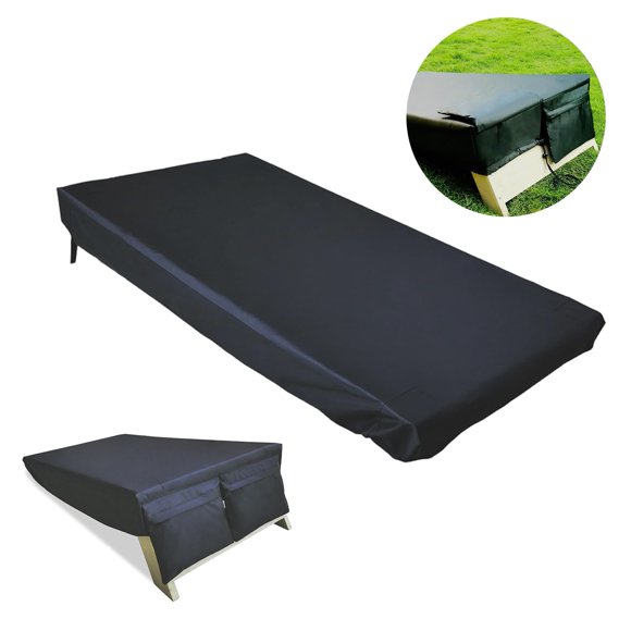 Dianhelloya Cornhole Board Cover with Extra Large Pockets Heavy Duty UV Resistant Waterproof Oxford Cloth 4 x 2 FT Outdoor Cornhole Board Protective Cover