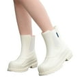 thumbnail image 5 of KANG Stylish Women's Rain Shoes For Casual Wear For All Seasons Medium To High Heel For ComforT Rain Boots Collar Gardening Boots Ultra Lightweight Portable Garden Shoes, 5 of 9