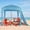 Light Blue Stripes, variant on 6x6 Feet Beach Tent Sun Shelter with UPF 50+ UV Protection, Easy Setup Cool Canopy Sun Shade with Side Wall, Wind Resistant Family Canopy Cabana