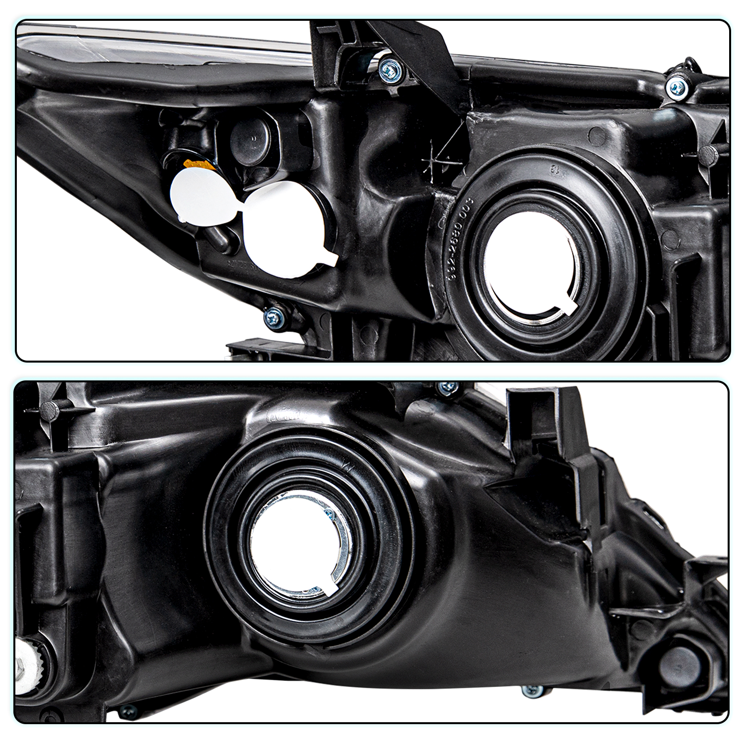 For 2012-2014 Toyota Camry Projector Chrome Headlights Assembly LH+RH Pairs