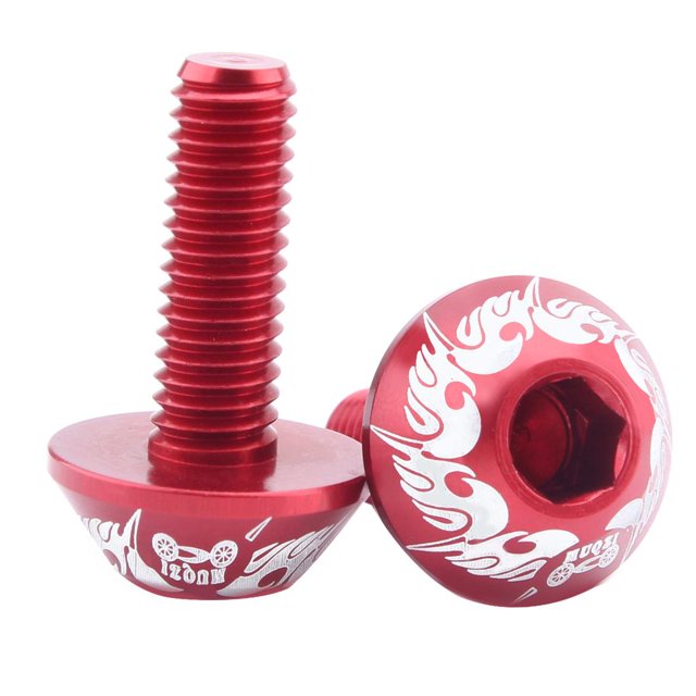 Tornillo de Soporte de botella de Agua perfecl Aleación de aluminio rojo