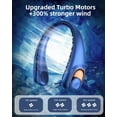thumbnail image 5 of FrSara Portable Neck Fan with LED Display, 5200 mAh Bladeless Neck Fan for Indoor and Outdoor Travel, USB Rechargeable Wearable Personal Fan, 3 Speed Adjustable, Women's Neck Fan, 5 of 7