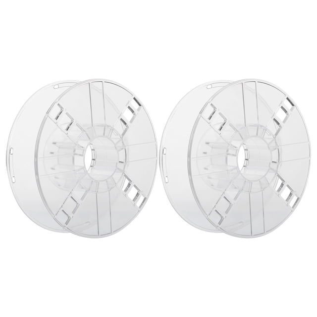 Miangastore 2pcs 3D Printer Spools 1KG Spool Hollow Bobbin Transparent Reel 3D Printer Parts