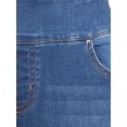 thumbnail image 4 of The Pioneer Woman Pull On Embroidered Bootcut Jeans, 32” Inseam, Sizes XS-3X, Women's and Women's Plus, 4 of 5