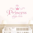 thumbnail image 3 of Wall Stickers The Princess Decal Living Room Bedroom Vinyl Carving Wall Decal Sticker,Pink Home Wall Stickers, 3 of 3