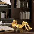 thumbnail image 2 of Decor Reading Statue Home Decorations, Shelf Accents Resin Collectible Figurines for Office Bedroom, 2 of 8