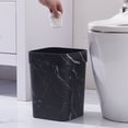 thumbnail image 4 of TABLZONE Bote De Basura Redondo De Mármol Negro Sin Con Base Antideslizante Para Uso En Cualquier Habitación, 4 of 8