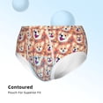 thumbnail image 3 of Pofeuu Corgi Head with Floal Print Boy's Briefs Toddler Boys' Underwear, Organic Cotton, Comfort Briefs-Medium, 3 of 7