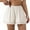 #2_White, variant on Pajama Shorts for Womens Lace Trim Trendy Pjs Shorts 7" Lightweight Golf Shorts Drawstring Elastic Waist Bottoms Put On Strech Knee Length Bermuda Shorts Sleepwear