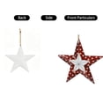 thumbnail image 6 of Rustic Farmhouse Metal Wall Decor Red White Blue Star Hanging Decor Fourth of July Patriotic Living Room Home Accent, 6 of 6