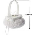 thumbnail image 2 of Cestas para ceremonias de boda para niñas de las flores, adornadas con perlas, diseño portátil, ideales para colocar pétalos de rosa, perfectas para bodas, suministros para banquetes, adecuadas para, 2 of 4