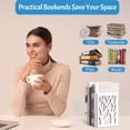 thumbnail image 7 of NOGIS Bookend Book Ends for Shelves Heavy Books, Book Shelf Holder Home Decorative Metal Bookends Black Book End Supports(1 Pairs D), 7 of 7