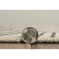thumbnail image 7 of Linon Outdoor Washable Apia Polyester Accent 3'x5' Rug in Ivory and Green, 7 of 7