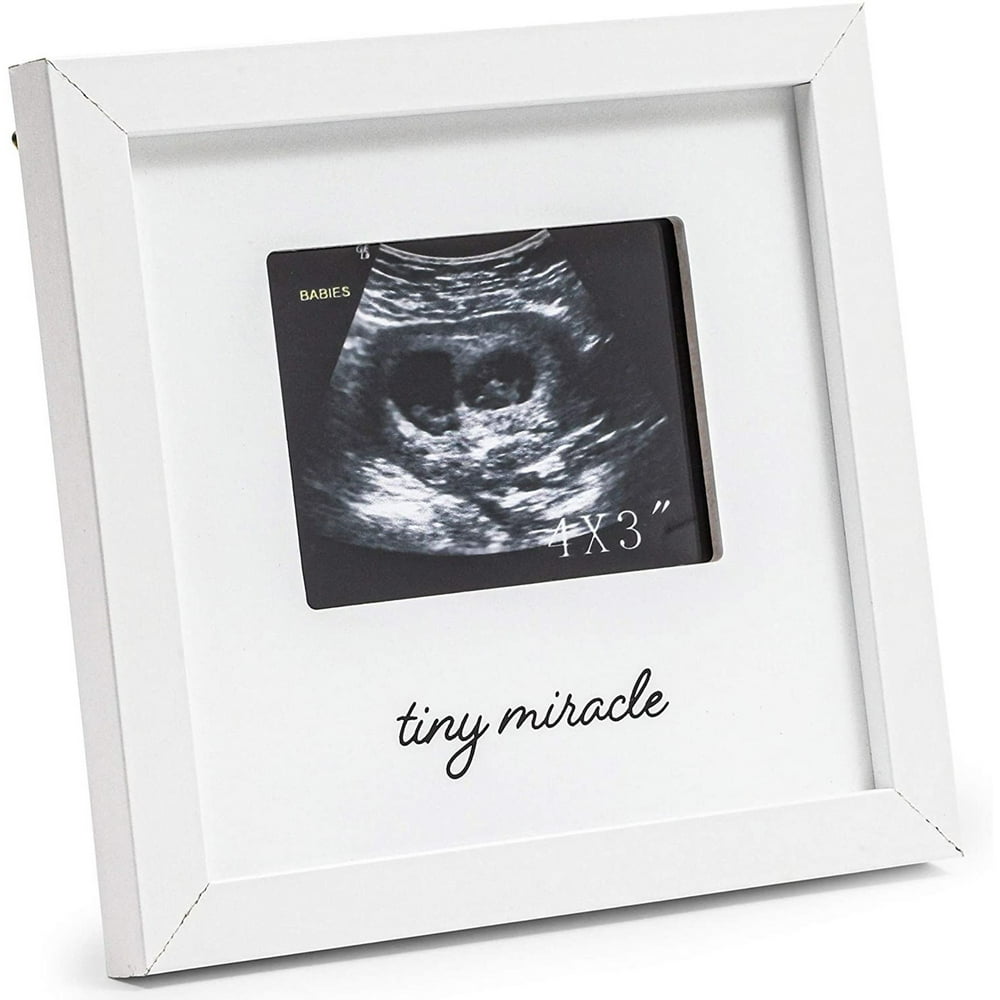 Wood Sonogram Picture Photo Frame for Ultrasound Keepsake 4x3 Photo
