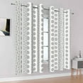 thumbnail image 2 of Dashan Boho Blackout Curtains for Bedroom Living Room Decor,Black on White Striped Grommet Drapes 42x63 Inch,2 Panels, 2 of 6