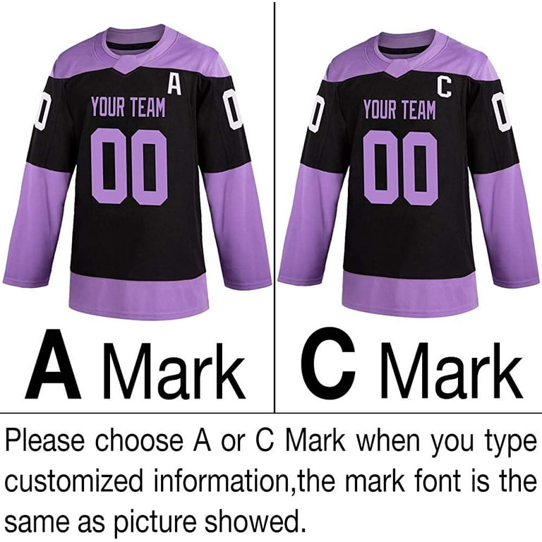 Custom Purple Hockey Jerseys, Hockey Uniforms For Your Team