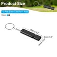 thumbnail image 2 of Uxcell Survival Whistle, Loud Sound Aluminum Outdoor Safety Whistle for Hiking Black, Light Blue, 2 of 6
