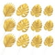 thumbnail image 3 of BESTOYARD 20 piezas de hojas de palma artificiales para decoración, hojas tropicales simuladas (doradas), 3 of 6