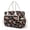 Black Daisy Floral Print, variant on Pzuqiu Large Insulated Lunch Bag for Women Cute Dragon Print Quilted Lunch Tote Lightweight Adjustable Strap Sturdy Handle Stylish Durable Food Carrying Bag for Daily Office Use