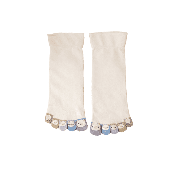 AUQ 3Pcs Kid Socks,Comfortable, Non-Tight Fit Girls Socks,Seamless Bone-Free Stitching Eco-Friendly Active Dyeing Cute Socks,Blue