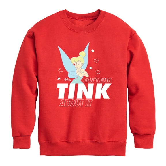 Tinker Bell - Don't Even Tink About It - Toddler And Youth Crewneck Fleece Sweatshirt