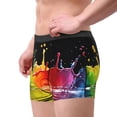 thumbnail image 2 of Uemuo Vibrant Color Splash Pattern Men's Boxer Briefs,Trunk Anti-Chafing,Comfortable, Durable, and Stylish Underwear-, 2 of 9