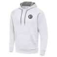 thumbnail image 2 of Men's Antigua White Pittsburgh Steelers Brushed Carbon Victory Pullover Hoodie, 2 of 4