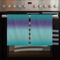 thumbnail image 2 of Teal Purple Ombre Kitchen Towels Set of 4, Water Absorbent Dish Towel, Modern Gradient Abstract Art Decorative Hand Towels - Quick Drying Cloth for Cooking Baking, 18x28 Inch, 2 of 8
