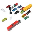 thumbnail image 3 of Juego de juguetes de modelo de coche fundido a presión para niños, 14 Uds., vehículo portátil educativo de aleación con mapa, semáforo, señales de tráfico para niños, 3 of 5