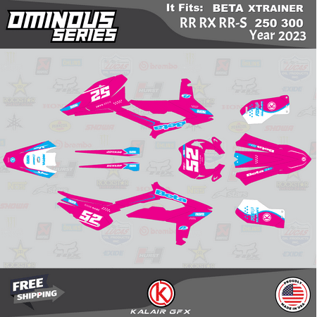 Kalair GFX Graphics Kit for Beta Xtrainer RR RX RR-S 250 300 (2023) Ominous Series Kalair GFX Graphics Kit for Beta Xtrainer RR RX RR-S 250 300 (2023) Ominous Series