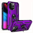 thumbnail image 1 of For iPhone 14 Plus Pro Max Case Shockproof iPhone Cover with Built-in 360° Rotate Ring Holder, Purple, 1 of 6