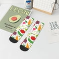 thumbnail image 7 of Pofeuu Cartoon Vegetables Print 30cm Socks, Adult Running Hiking Socks for Youth and Adult, 7 of 7