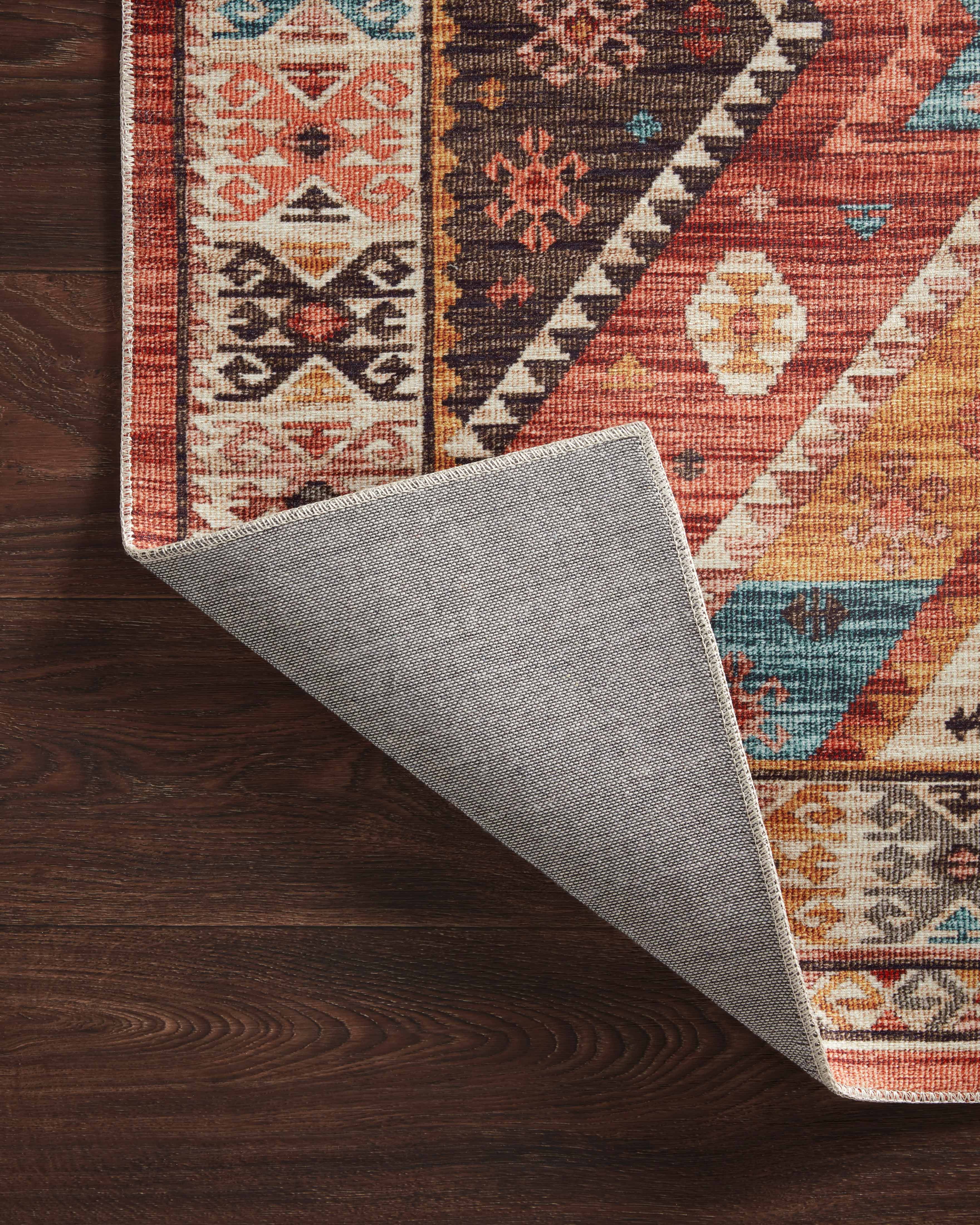 Turkish & Persian Kilim-Style Zion Red, Multi 5-0" x 7-6" Area Rug
