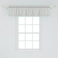 thumbnail image 2 of Ambesonne Abstract Window Valance, Simplistic Spiral Squares, 42" x 12", Grey and White, 2 of 3