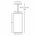 thumbnail image 2 of Elegant Srkashlteni Pendant Light | White Finish with Bone Dupioni Fabric Shade | Medium Porcelain E26 Socket | 14-inch Height, Versatile Home Lighting Fixture for Any Décor, 2 of 2