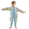thumbnail image 7 of FORMRS Niños Bathrobe Unisex Hooded Robe Soft Plush Pajamas Sleepwear, Size 2-3T, Cartoon Animals, 7 of 7