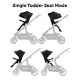 thumbnail image 3 of Momcozy ChangeGo Baby Stroller Second Seat Only | Extra Seat Attachment for ChangeGo Stroller, Extendable UPF50+ Canopy, Leather Bumper Bar, 5-Point Harness, 3 of 8