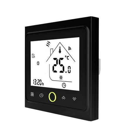 WiFi Thermostat with Touchscreen LCD Display Weekly Programmable Energy Saving Smart Temperature Controller for Water/Gas Boiler
