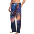 thumbnail image 2 of Daiia Starry Sky Flying Tiger Men's Sleep Pant with Pockets and Drawstring,Pajama Pants-Medium, 2 of 9