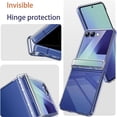 thumbnail image 2 of Dteck Clear Case for Samsung Galaxy Z Flip 5 Shockproof Hinge Protection Slim Lightweight Crystal Bumper Hard PC Transparent Skin Cover for Galaxy Z Flip 5,Clear, 2 of 5