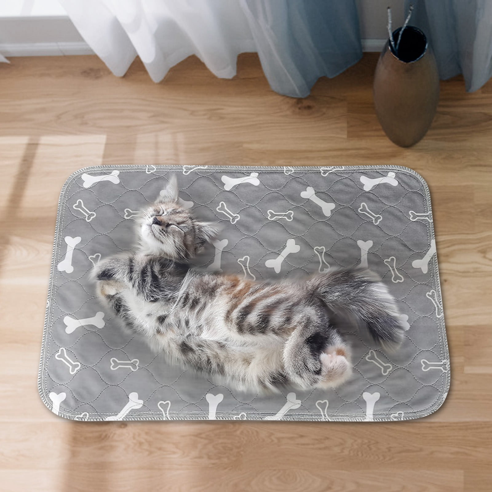 Pet Supplies Absorbent Reusable Training Pads for Cats and Dogs Silk Indoor Pee Mats Washable Puppy Pads Thick Non- Pet Pad for Training 6PCS