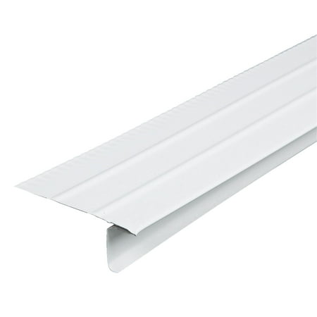 Amerimax 5509900120 Roof Edge, 10 ft L, Aluminum, White