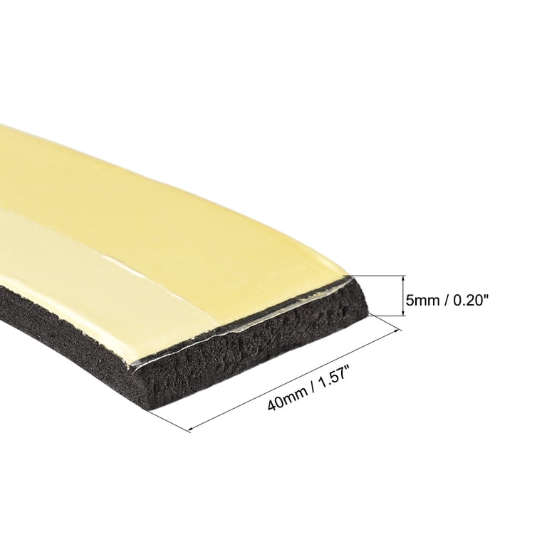Uxcell 2-Pack Sponge Tape – 10mm X 4mm Single Sided Foam Adhesive Strip, 3 Meters Each, Strong & Waterproof