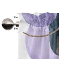 thumbnail image 6 of Skearow Floral Short Window Curtain Kitchen Curtain Scarf Door Cafe Tier Half Window Drapes Leaf 42.13 x 45.28 inches, 6 of 6