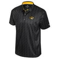thumbnail image 2 of Men's Colosseum  Black Missouri Tigers Football Print Polo, 2 of 3