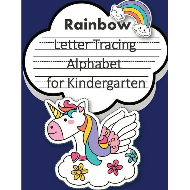 rainbow unicorn trace letters alphabet for kindergarten letter a tracing sheet abc letter tracing letter tracing worksheets tracing the letter for toddlers a z dots writing with arrows