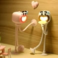 thumbnail image 3 of 2025 New Mini Night Light, Changeable Shape Funny Sportsman Night Light, Cute Light Bulb DIY Shape Night Lights, Suction Cup Bendable Desk Lamp Decompression Ornaments, 3 of 7