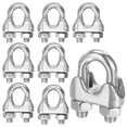 thumbnail image 1 of Uxcell 8-Pack Abrazaderas de Cable, Clip de Cable de Acero Inoxidable M5, Perno en U, Sujetador de Abrazaderas de Cable, 1 of 6